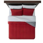 2024 Fashion Bedding Set   7-piece Red Solid Bed In A Bag  Queen
