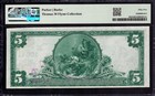 1902  5 First National Bank Note Currency Fredericksburg Iowa Pmg About Unc 55