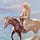    black Canyon Trail    Vintage Signed And Numbered Western Print Olaf Wieghorst