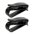Sunglass Holder For Car Sun Visor  Eyeglasses Hanger Mount  2 Pcs