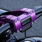 Hoprousa 10  Height Handlebar Riser With Digital Gauge Purple 1 1 25 Inch Size