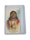 1888 N2 Allen   Ginter American Indian Chiefs Always Riding Tobacco Card