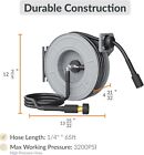 Giraffe Tools Retractable Power Pressure Washer Hose Reel 1 4  X 65 Ft  3200psi