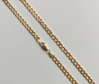 4 5 Mm Solid 10k Cuban Link Chain  16   18   20   22   24  Gold Chain Necklace