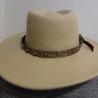 Old C1930s Navajo Hand Stamped Coin Silver Red Mediterranean Coral Hat Band