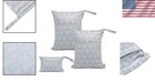 3-pc Waterproof Baby Wet dry Bags Set - Stylish   Reusable Gray Arrow Bags