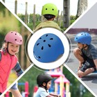 Toddler Bike Helmet Ages 3-8 - Adjustable Multi Sport Safety Blue