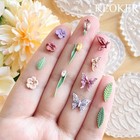 Spring Flower Silicone Molds For Polymer Clay Jewelry - 4 Piece Set