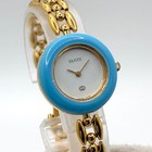Excellent Gucci Changeable Bezel 11 12 2 Gold Women s Watch