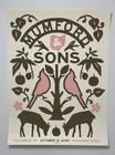 Mumford   Sons Poster Columbus Oh Nationwide Arena 2025 Official     d Silkscreen