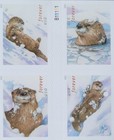 Otters In Snow 2021 - First-class   Booklet Of 20 Stamps 