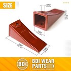X156l Long Dirt Teeth Bucket Teeth tooth With P156 Roll Pins - 10 Pack