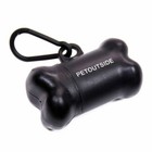 1035 Dog Waste Poop Bags 45 Refill No-core Biodegradable Rolls Dispenser Black