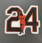 Willie Mays 24 Hof New York Sf Giants 4 5in  Iron Sew On Jersey Patch Logo Rare