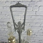Antique Rogers Bro Victorian Silverplate 5 Bottle Cruet Castor Condiment Set