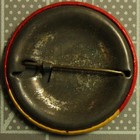 Oscar Mayer s German Wieners Yellow Band 1 5  Diameter Celluloid Pinback T5-14