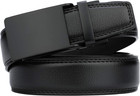 Comfort Genuine Leather Ratchet Dress Belt With Automatic Click Buckle Men s 