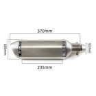 For Kawasaki Ninja 400 Ninja 500 Z400 Z500 Exhaust Tips Mid Pipe Slip On Muffler