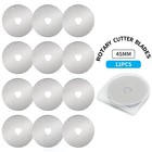 12 Pcs 45mm Rotary Cutter Blades replacement Rotary Blade For Arts Crafts Quilti