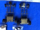 2 Vintage 1 24 Slot Car  Brass Scratch Built Chassis With Extra Parts Tested