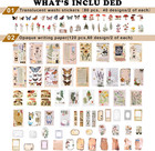 200pcs Vintage Junk Journal Supplies scrapbook Supplies Scrapbooking