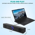 Computer Speaker - Usb Powered Wired Stereo Speaker For Desktop Laptop Cellphone