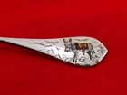 Vintage Sterling Silver   Enamel Pasadena Small Souvenir Spoon Xa-9