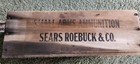 Sears Roebuck Small Arms Ammunition Empty Wooden Box Drawer 6  X 16 5  Wood Nice