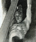 1919 Original Alexander Leather Belting Ad  Gay Interest  Shirtless Worker