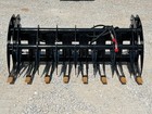 72  Root Rake Clam Grapple With Teeth Attachment Fits Skid Steer Quick Attach