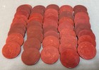 Lot Of  201  Vintage Bakelite Catalin Poker Chips 151 Brown And 50 Red
