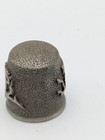 Rare Vintage Pewter Owl Sewing Thimble Signed Rawcliffe Handcrafted 