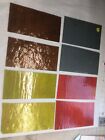 Lot Of 8 Mix Pieces 8x4   stained Glass Sheet Ships Free Pics Like Glass U Receive