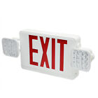 Safety Sign Led Edge Lit Exit Sign 1w Red 100-277v Battery 3 6v 500mah Us Ship