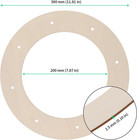 20 Pcs Wooden Wreath Frames For Crafts  12 Inch Wooden Wreath Forms