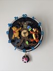 Vintage Disney Winnie The Pooh   Friends Animated Musical Wall Clock Piglet Read