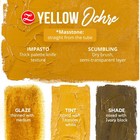 Zenart Professional Oil Paint Set   Yellow Ochre   2x50ml   Highly Pigmented