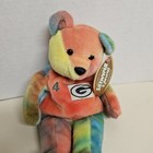 Salvino s Brett Favre  4 Gb Packers Nfl Plush Bear Rainbow Tie-dye 1999 A 14518