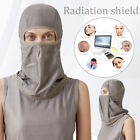 Electromagnetic Radiation Protection Face Mask 100  Silver Fiber Head Hood Hats