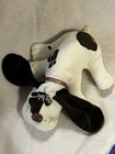 Vintage Pound Puppies Dog 17  Plush Hound White Brown Spotted 1985 Tonka Collar