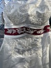 Alfred Angelo Wedding Dress Sz 16 Ivory-red  S-21