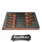 Snap-on Tools New Sgab1000bo Orange 10 Pc Sae Ball Hex Screwdriver Set 3 32-3 8 