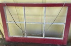 Antique Vintage Painted Wood Window Sash Frame 6 Panel No Glass Salvage 30   x 19   
