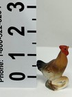 Vintage Bone China Hand Painted Miniature Chicken rooster Figurine Japan