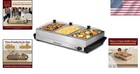 Portable Buffet Warming Tray - 7 5qt Stainless Steel With Temperature Control