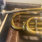 Frank Holton Elkhorn Wis Brass Cornet   228998 With Case   More Free Shipping