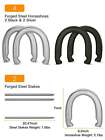 Nqv Horseshoe Outside Game horse Shoe Game Kit horseshoe Set On Lawn Beach Soil