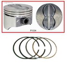 Flat Top Pistons   Pins W  Moly Rings For Chevrolet Sbc 350 5 7l