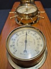 Vintage Springfield Thermometer Barometer Humidty Nautical W  Weather Station