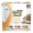 2pack Purina Fancy Feast   Classic Pate Wet Cat Food - Poultry   Beef variet 30ct